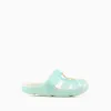 Rubber clogs with non-slip sole for babies and girls, light blue