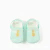 Rubber clogs with non-slip sole for babies and girls, light blue