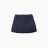 Knitted skirt with decorative bow for baby girls, navy blue