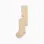 Flexible Cotton Tights for Baby Girls, Beige