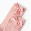 High Socks with Bow for Baby Girls, Pink