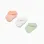 3 pairs of ankle socks for newborn and baby girls, multicolour