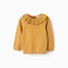 Jumper with Ruffle Collar for Baby Girls, Yellow
