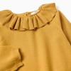 Jumper with Ruffle Collar for Baby Girls, Yellow