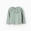 Jumper with Ruffle Collar for Baby Girls, Green