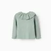 Jumper with Ruffle Collar for Baby Girls, Green