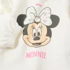 Cotton sweatshirt with Minnie print for baby girls, light beige