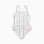 Swimsuit with ethnic stripes and ruffles B&S for baby girls, multicolour