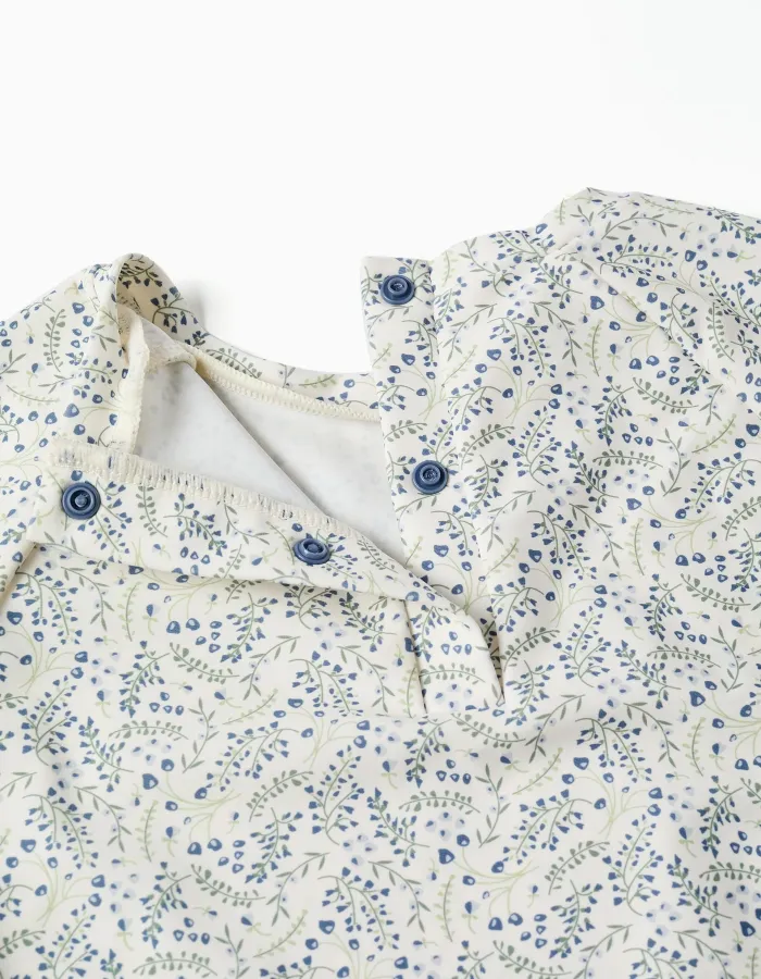 Swim set with UV 80 protection You&Me for babies and girls, white/blue