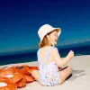 Swimsuit with print Carolina Celas x Zippy for baby girls, white