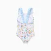 Swimsuit with print Carolina Celas x Zippy for baby girls, white