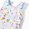 Swimsuit with print Carolina Celas x Zippy for baby girls, white