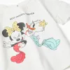 Cotton T-shirt with Minnie and Daisy print for baby girls, white