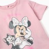 Cotton T-shirt with Minnie & Figaro print for baby girls, pink