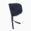 Ribbed knit beanie with side straps for baby girls, dark blue
