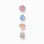 Pack of 4 mini shell claw clips for babies and girls, multicolour