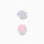 Pack of 2 hair clips with shells and pearls for girls, pink/lilac