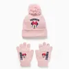 DIS SET BEANIE GLOVE, PINK FOR BABIES & GIRLS