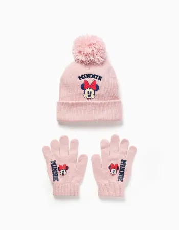 DIS SET BEANIE GLOVE, PINK FOR BABIES & GIRLS