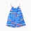 Cotton Jumpsuit with Motif for Baby Girls 'You&Me', Blue/Coral