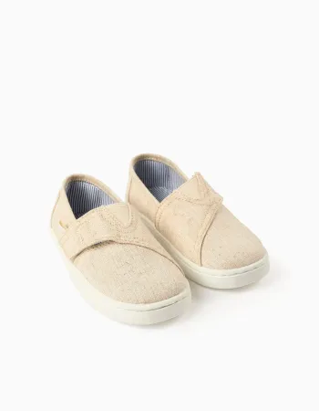 SHOE W VELCRO, BEIGE