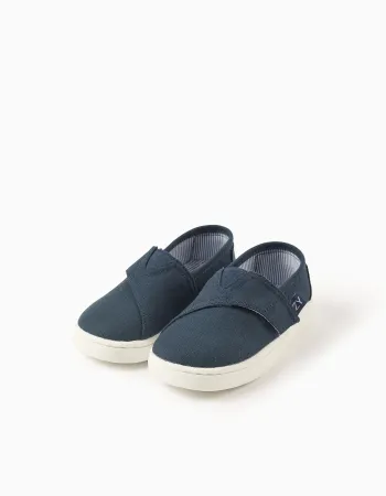 SHOE W VELCRO, NIGHT BLUE