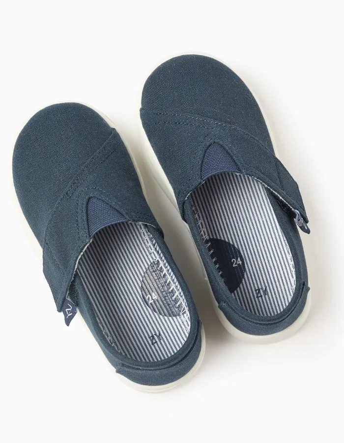 SHOE W VELCRO, NIGHT BLUE