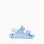 Rubber buckle footbed sandals with Mickey for baby boys, light blue