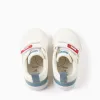 Trainers with Super Friends print for baby boys, white