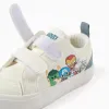 Trainers with Super Friends print for baby boys, white