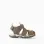 Superlight fisherman sandals for baby boys, dark green/brown