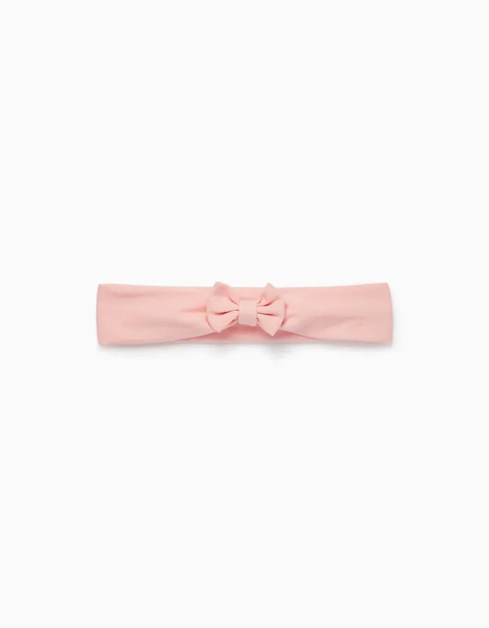 Headband with Bow for Newborn Baby Girls, Pink