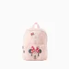 Minnie Mouse padded backpack for babies and girls, light pink