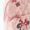Minnie Mouse padded backpack for babies and girls, light pink