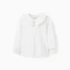 Ruffled T-shirt for Baby Girls, White