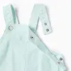 Pinafore Dress in Twill for Baby Girls, Light Blue