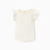 Vest Top with Ruffles for Baby Girls, White