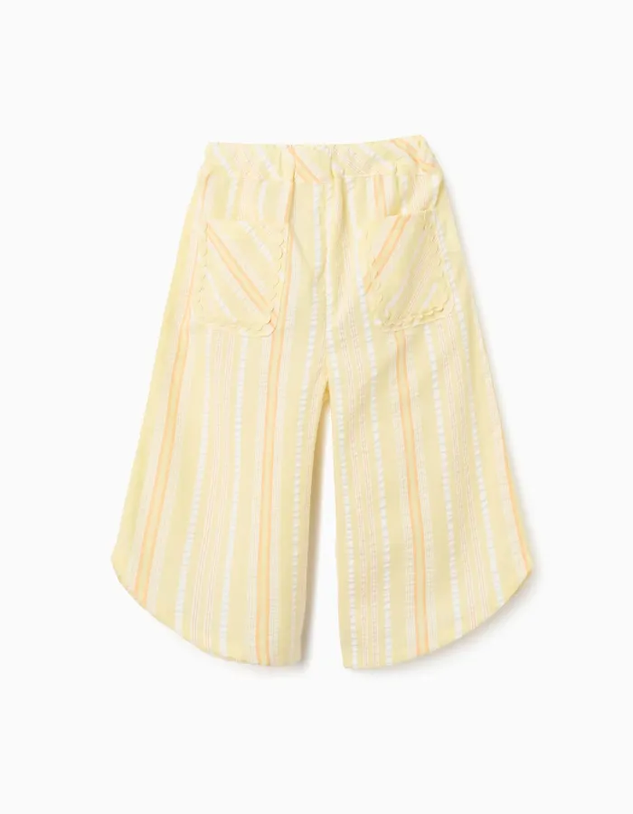 PANTS SEERSUCKER, LIGHT YELLOW