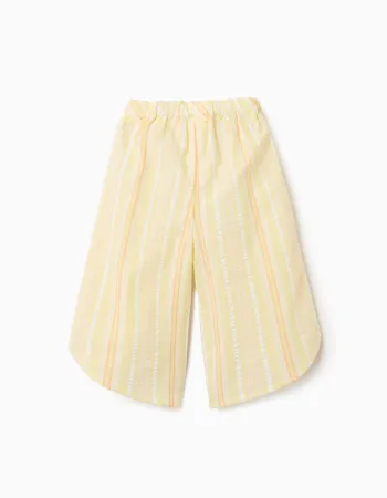 PANTS SEERSUCKER, LIGHT YELLOW