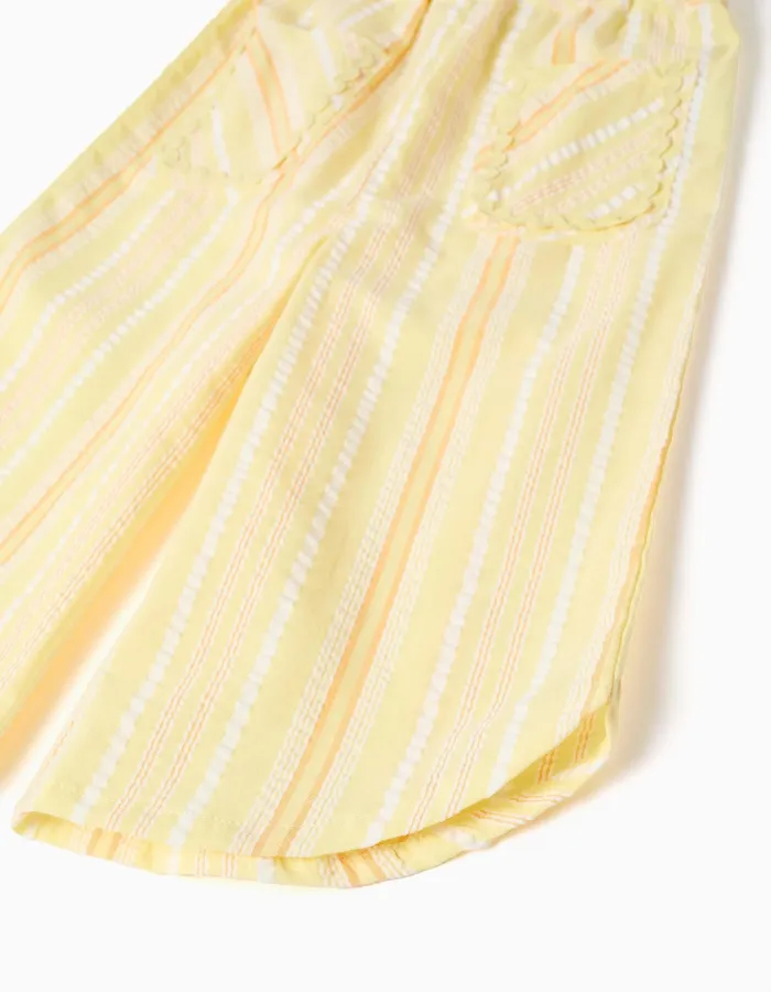 PANTS SEERSUCKER, LIGHT YELLOW