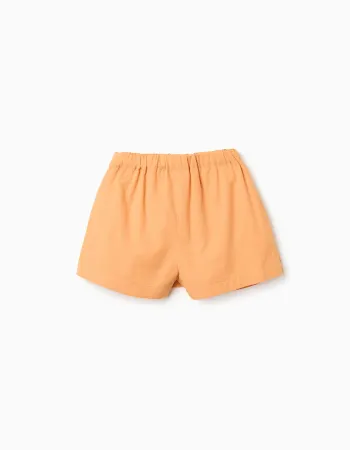 SHORTS COTTON, DARK YELLOW