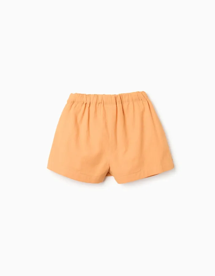 SHORTS COTTON, DARK YELLOW