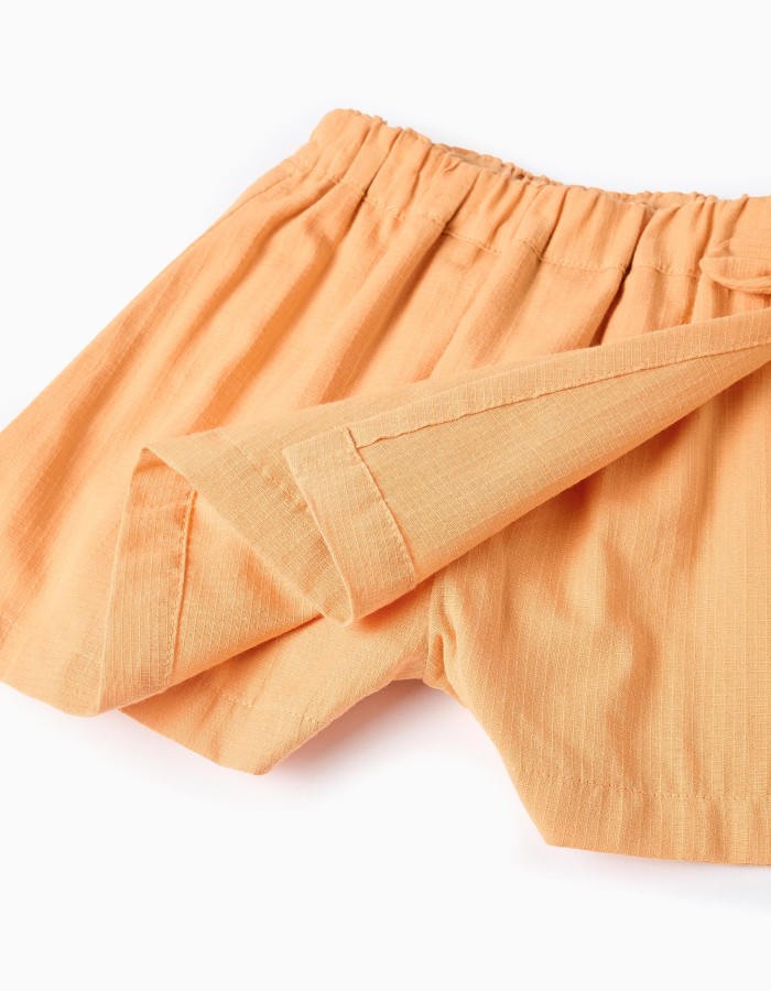 SHORTS COTTON, DARK YELLOW