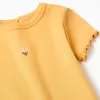 SS TSHIRT RIB, DARK YELLOW