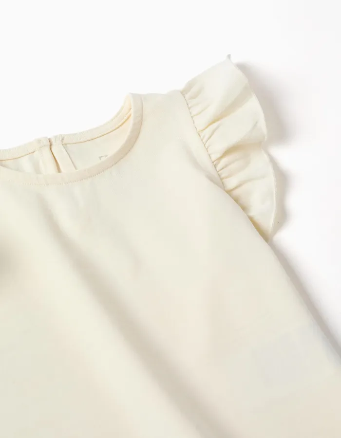 SS TSHIRT JERSEY, LIGHT BEIGE