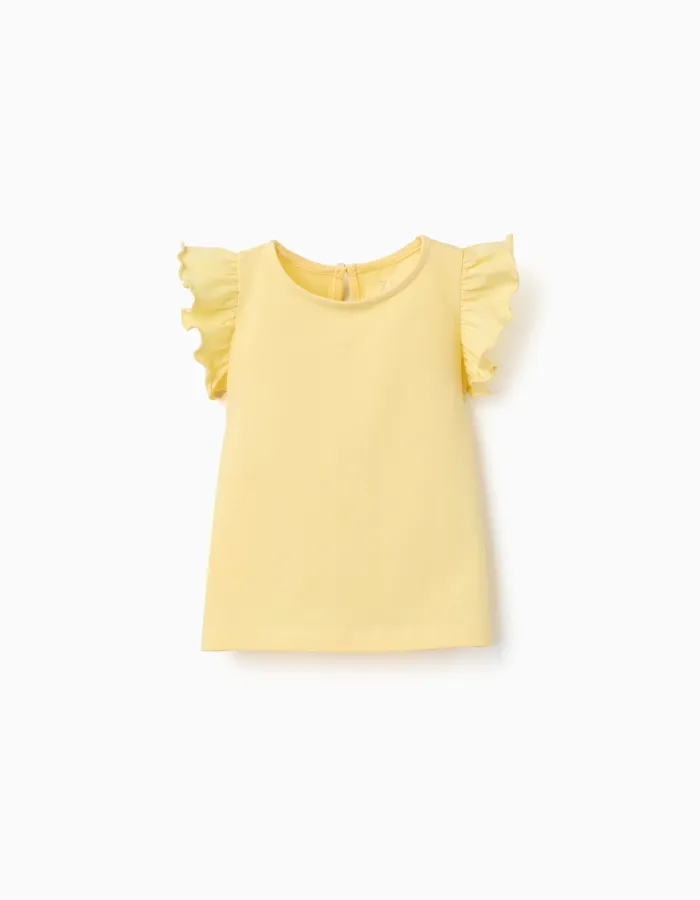 SS TSHIRT JERSEY, LIGHT YELLOW