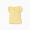 SS TSHIRT JERSEY, LIGHT YELLOW
