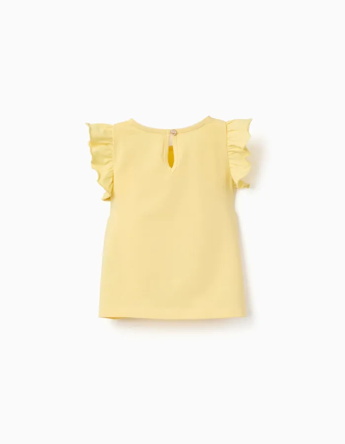 SS TSHIRT JERSEY, LIGHT YELLOW