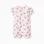 Cotton romper with Minnie motif for newborn and baby girls, light pink