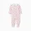 Cotton footless babygrow with Minnie for newborn and baby girls, pink